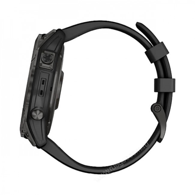 Часы Garmin Fenix 7X Sapphire Solar титановый угольно-серый DLC с силиконовым ремешком Часы Garmin Fenix 7X Sapphire Solar титановый угольно-серый DLC с силиконовым ремешком