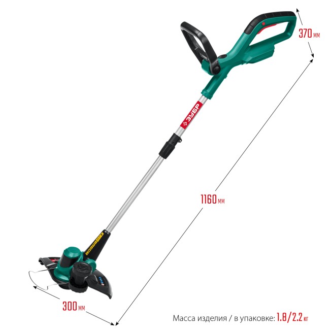 Аккумуляторный триммер ТА-185 ЗУБР без АКБ Аккумуляторный триммер ТА-185 ЗУБР без АКБ