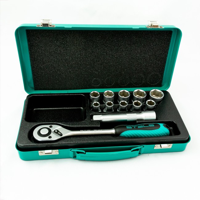 Набор торцевых головок 1/2, 12 предметов Stels Набор торцевых головок 1/2, 12 предметов Stels