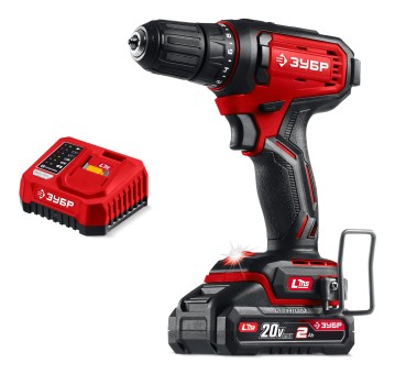 Дрель-шуруповерт ДШ-40-21 ЗУБР 20 В, 40 Н·м, 1 АКБ LMS (2 А·ч)
