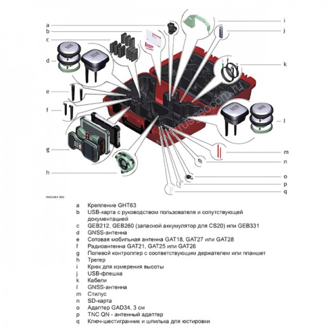 Комплект GNSS-приемника RTK ровер Leica GS18 I (LTE и радио)+CS20 Disto