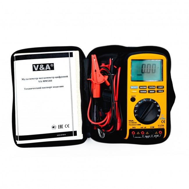Мультиметр-мегаомметр VA-MM588