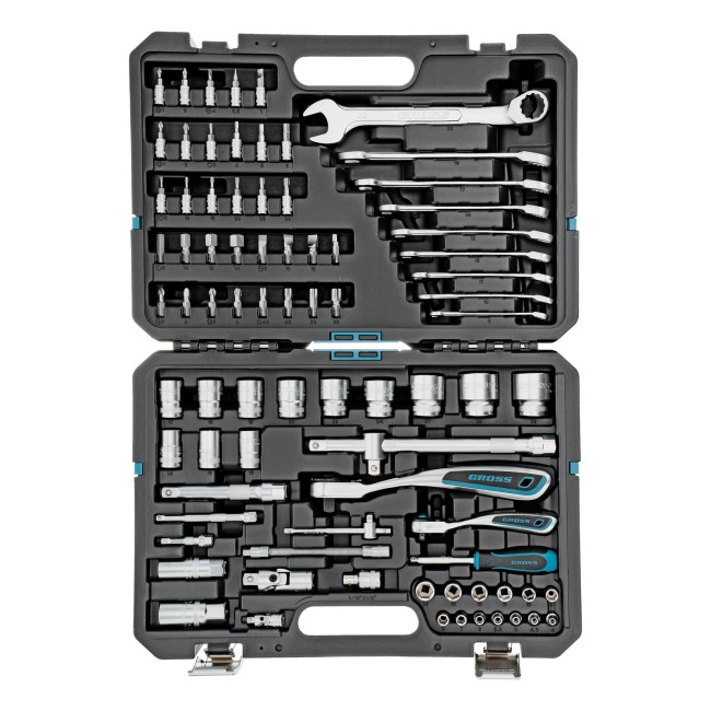 Набор инструментов 1/4", 1/2", CrV 82 предмета Gross