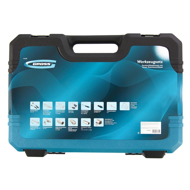 Набор инструментов 1/4", 1/2", CrV 78 предметов Gross