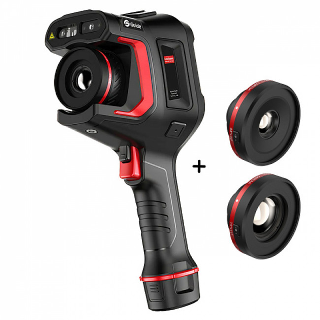 Тепловизор Guide H2 с поверкой в комплекте с телеобъективом 15° x 11° и широкоугольным объективом 44° x 34° Тепловизор Guide H2 с поверкой в комплекте с телеобъективом 15° x 11° и широкоугольным объективом 44° x 34°