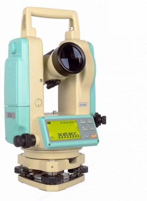 Электронный теодолит RGK T-02 (оптический отвес) с поверкой Электронный теодолит RGK T-02 (оптический отвес) с поверкой