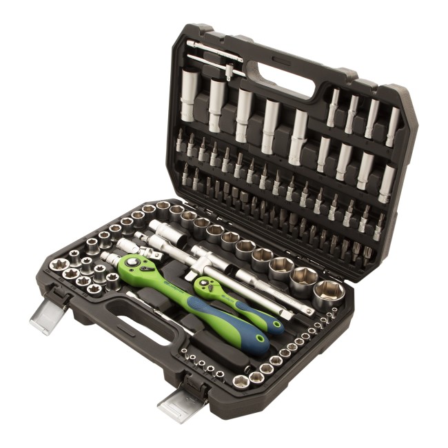 Набор инструментов 1/2", 1/4" CrV 108 предметов Сибртех