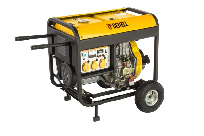 Генератор дизельный DD6300Е, 5.0 кВт Denzel