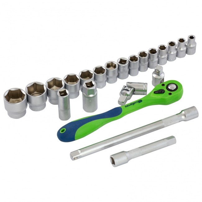 Набор инструментов 1/2" CrV 32 предмета Сибртех