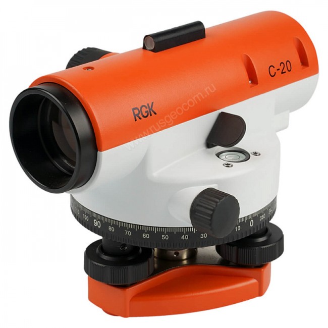 Комплект оптический нивелир RGK C-20 + штатив S6-N + рейка RGK TS-7 Комплект оптический нивелир RGK C-20 + штатив S6-N + рейка RGK TS-7