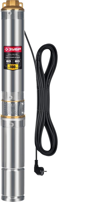 Насос скважинный центробежный НСЦ-100-60 ЗУБР 900 Вт, 60 м напор