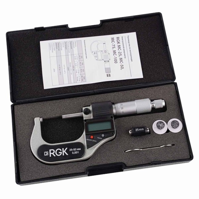 Электронный микрометр RGK MC-50 с поверкой Электронный микрометр RGK MC-50 с поверкой
