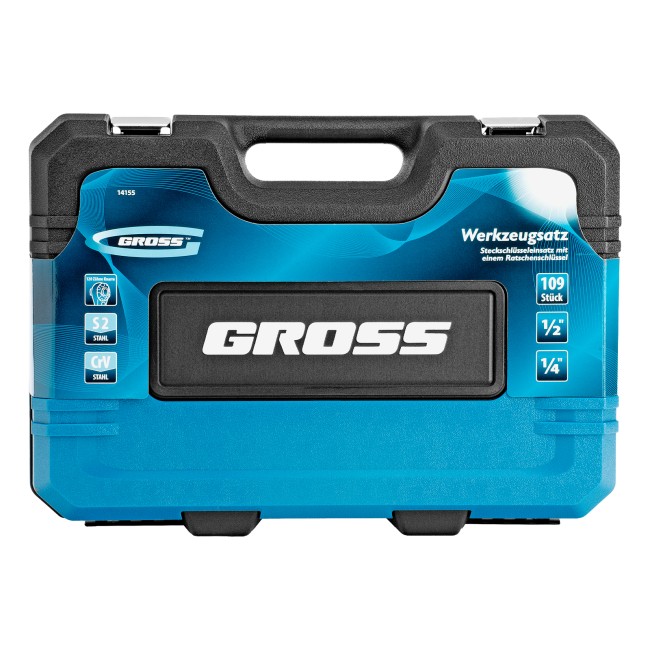 Набор инструментов 1/4", 1/2" CrV 109 предметов Gross