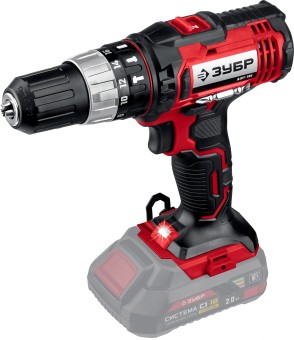 Ударная дрель-шуруповерт ДШУ-185 ЗУБР без АКБ