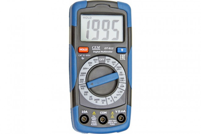 Карманный цифровой мультиметр CEM DT-912