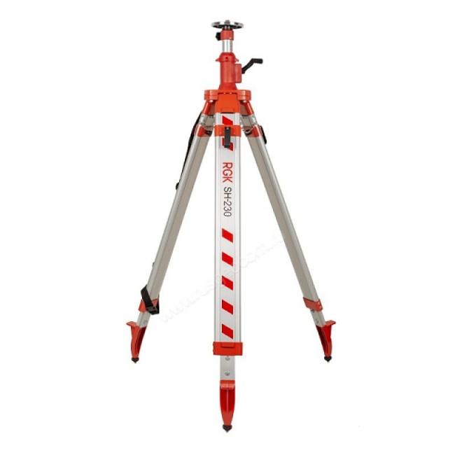 Комплект: ротационный нивелир AMO ROTOR 240G + штатив RGK SH-230, рейка