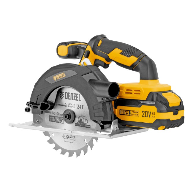 Пила циркулярная аккумуляторная CCSH-20-165 Denzel