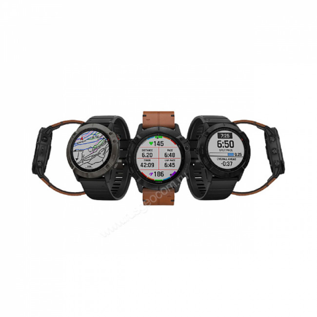 Часы Garmin Fenix 6X Pro черные с черным ремешком Часы Garmin Fenix 6X Pro черные с черным ремешком