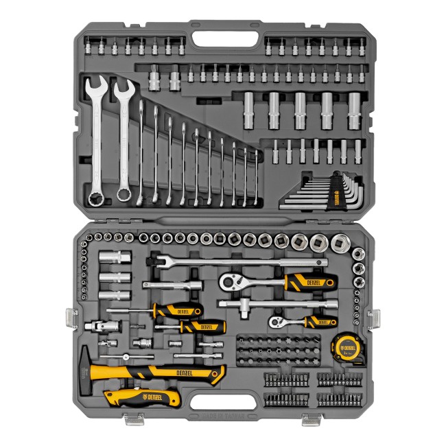 Набор инструментов 1/2", 1/4" 194 предмета Denzel