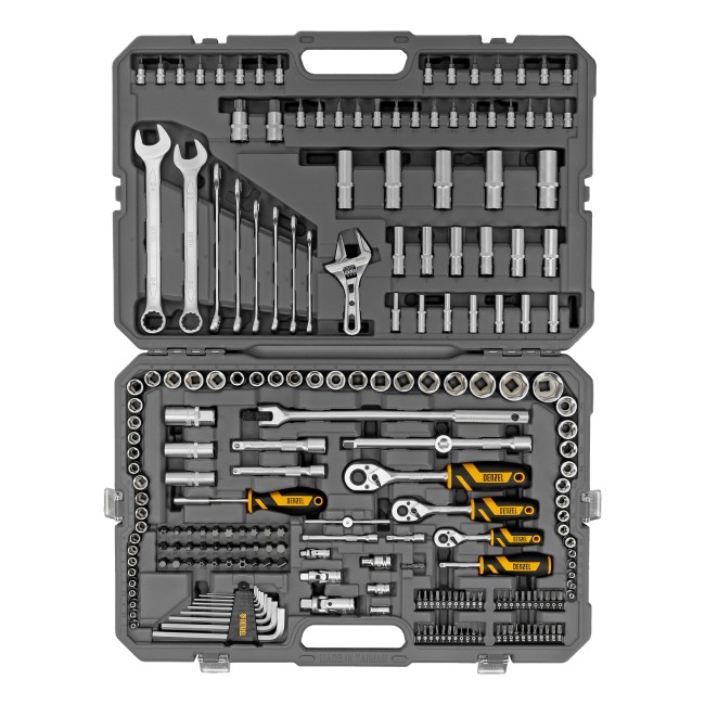 Набор инструментов 1/2", 1/4", 3/8" 216 предметов Denzel