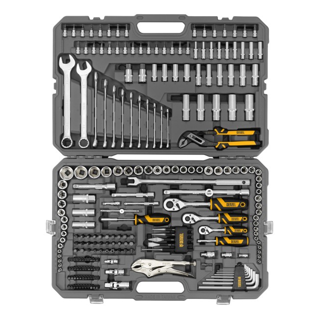 Набор инструментов 1/2", 3/8", 1/4" 232 предмета Denzel