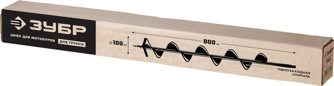 Шнек для мотобуров ЗУБР d 100 мм, грунт Шнек для мотобуров ЗУБР d 100 мм, грунт