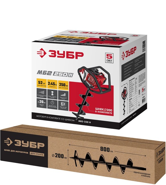 Мотобур (бензобур) МБ2-250 Н ЗУБР Мотобур (бензобур) МБ2-250 Н ЗУБР