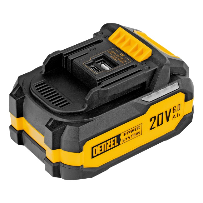 Батарея аккумуляторная BH-20-6.0, Li-Ion, 20 В, 6,0 Ач Denzel