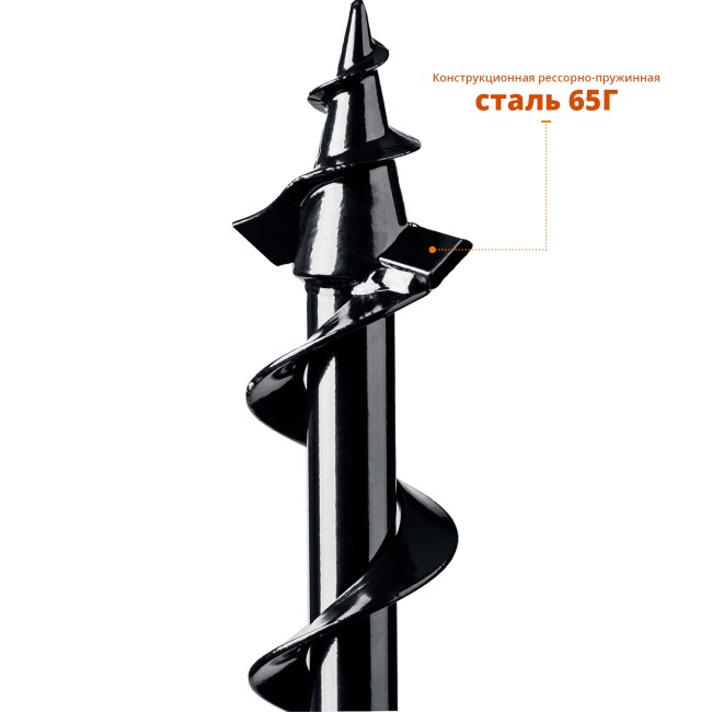 Шнек для мотобуров ЗУБР d 60 мм, грунт Шнек для мотобуров ЗУБР d 60 мм, грунт