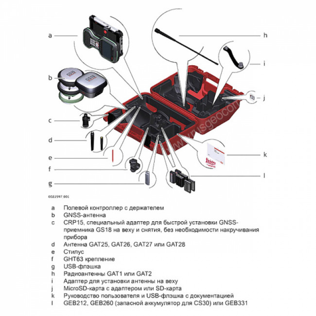 Комплект GNSS-приемника RTK база Leica GS18 I LTE