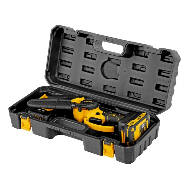 Цепная мини-пила аккумуляторная CCS-150, шина 150 мм, Li-Ion, 20 В Denzel Цепная мини-пила аккумуляторная CCS-150, шина 150 мм, Li-Ion, 20 В Denzel