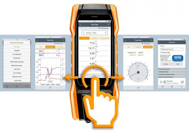 Комплект Testo 300 Longlife (O2, СО с H2-компенсацией до 8 000 ppm)