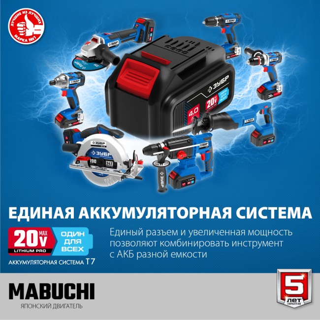 Дрель-шуруповерт DL-201-22 ЗУБР 2 АКБ