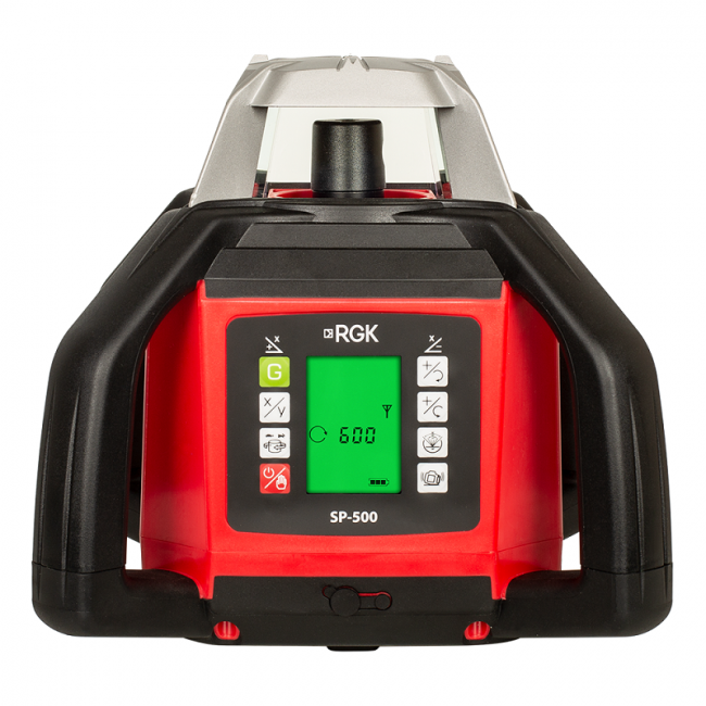Комплект: ротационный нивелир RGK SP-500 + штатив RGK SH-170, рейка RGK LR-2