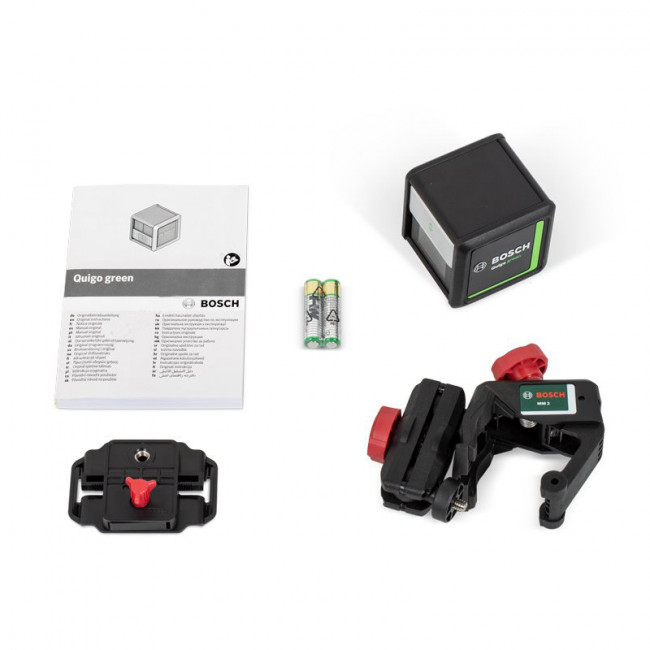 Лазерный нивелир Bosch Quigo Green+MM2 (0.603.663.C00) Лазерный нивелир Bosch Quigo Green+MM2 (0.603.663.C00)