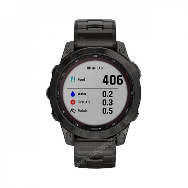 Часы Garmin Fenix 7 Sapphire Solar титановый угольно-серый DLC с угольно-серым титановым DLC браслетом Часы Garmin Fenix 7 Sapphire Solar титановый угольно-серый DLC с угольно-серым титановым DLC браслетом