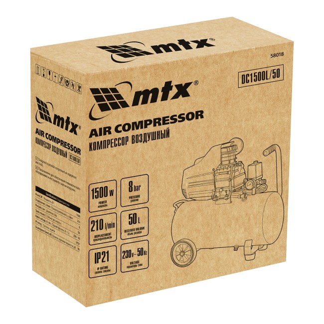 Компрессор воздушный DC1500L/50 MTX