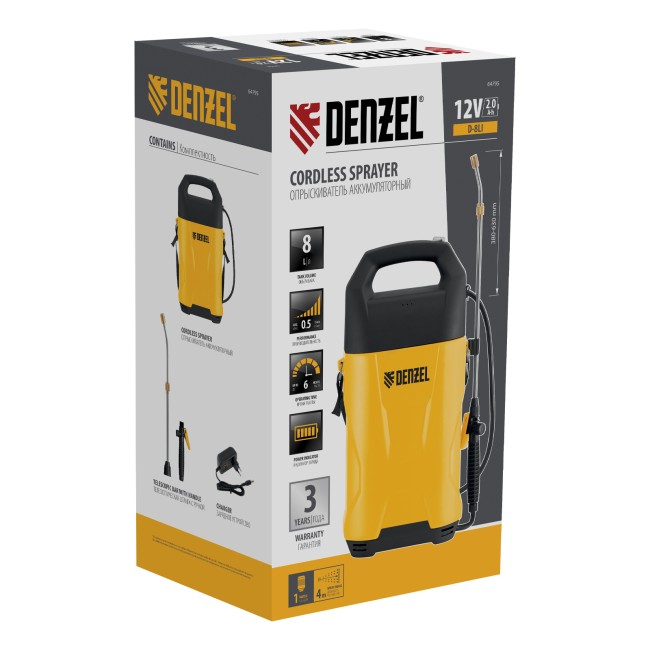 Опрыскиватель аккумуляторный D-8LI Denzel Опрыскиватель аккумуляторный D-8LI Denzel