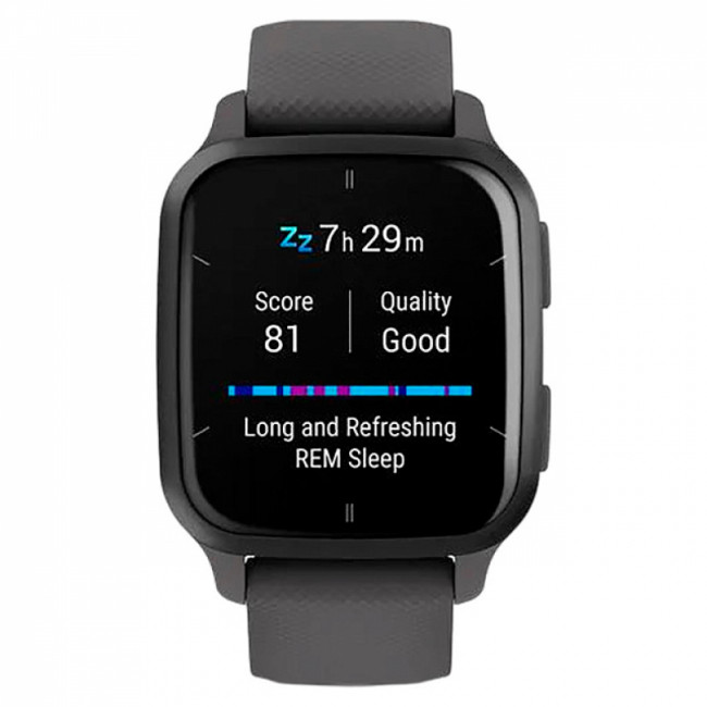 Часы Garmin Venu Sq 2 серый с серым алюминиевым безелем