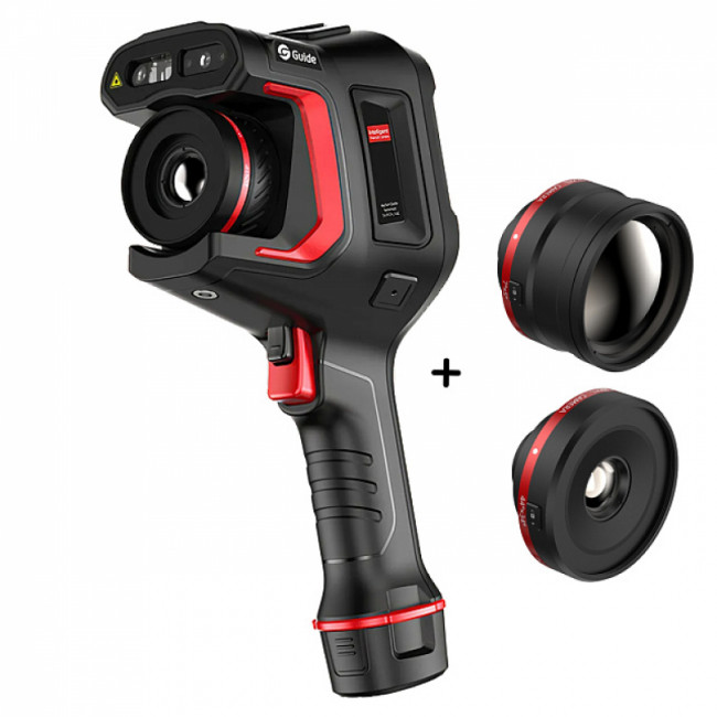 Тепловизор Guide H3 в комплекте с телеобъективом 7° x 5° и широкоугольным объективом 44° x 34°