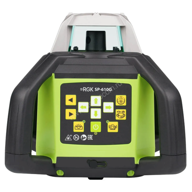 Комплект: ротационный нивелир RGK SP-610G + штатив RGK SH-170, рейка RGK LR-2
