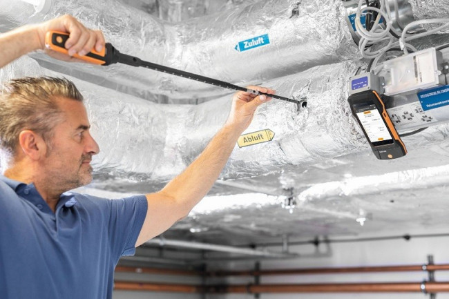 Комплект Testo 400 для вентиляции с зондом с обогреваемой струной