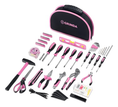 Универсальный набор инструмента GRINDA Pink Force 165 предм (22109)