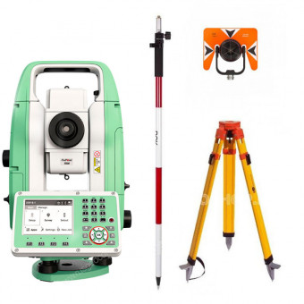 Комплект 4 в 1: тахеометр Leica TS03 R500 (5") со штативом, отражателем и вехой Комплект 4 в 1: тахеометр Leica TS03 R500 (5") со штативом, отражателем и вехой